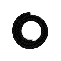 Laziza - Silikonschlauch Carbon LC241-1 Schwarz