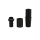 Invi - Schlauchanschluss - Alu - Carbon - 18/8 - Schwarz