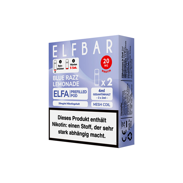 Elf Bar - ELFA - Prefilled Pod - Blue Razz Lemonade