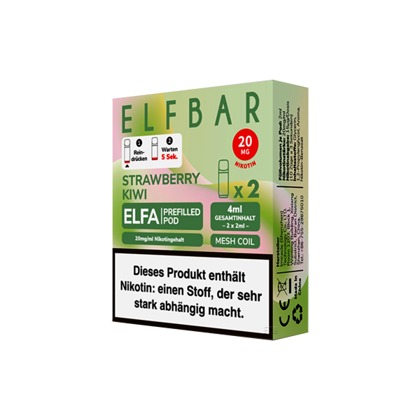 Elf Bar - ELFA - Prefilled Pod - Strawberry Kiwi