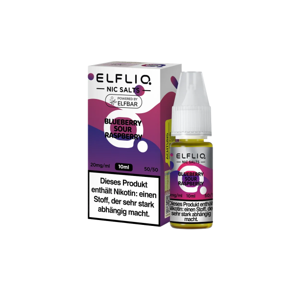 Elf Bar - ElfliQ - E-Liquid - Nikotinsalz - Blueberry Sour Raspberry - 20 mg
