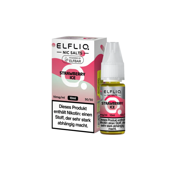 Elf Bar - ElfliQ - E-Liquid - Nikotinsalz - Strawberry Ice - 10 mg