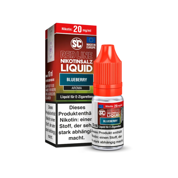 SC - E-Liquid - Nikotinsalz - Red Line - Blueberry - 10 ml - 10 mg