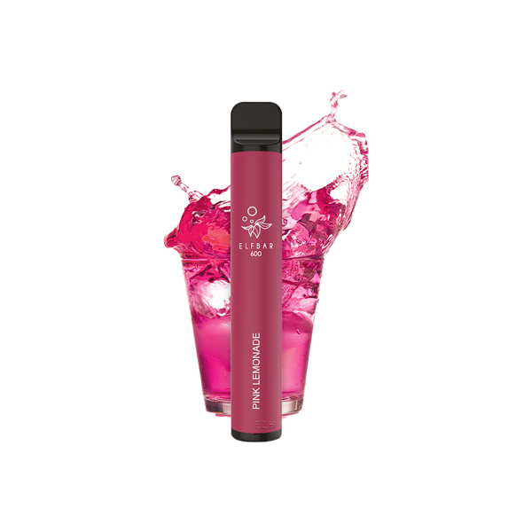 Elf Bar 600 - Pink Lemonade - E-Zigarette - Vape Stick - 20 mg