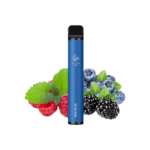 Elf Bar 600 - Mad Blue - E-Zigarette - Vape Stick - 20 mg