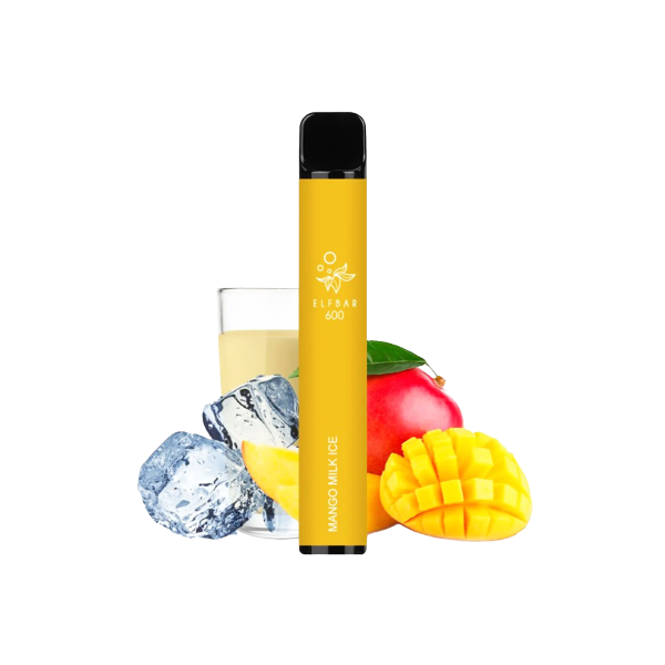 Elf Bar 600 - Mango Milk Ice - E-Zigarette - Vape Stick - 20 mg