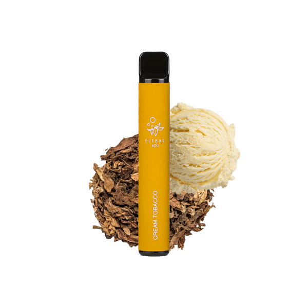 Elf Bar 600 - Cream Tobacco - E-Zigarette - Vape Stick - 20 mg
