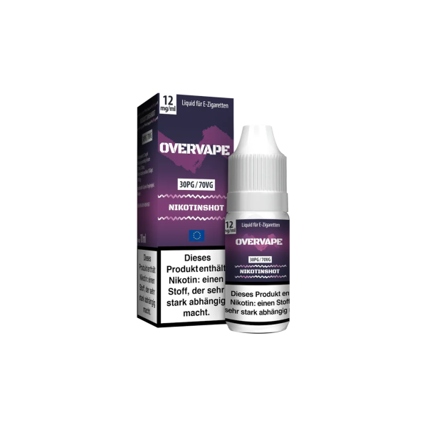 Overvape - Nikotin Shot - 30PG/70VG - 10 ml - 12 mg