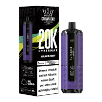Al Fakher - Crown Bar - Hypermax - 20k - Grape Mint