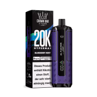 Al Fakher - Crown Bar - Hypermax - 20k - Blueberry Mint